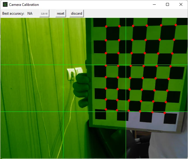 ReMoCapp | Camera calibration window